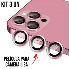 Película de Câmera Lisa iPhone 14 Pro e 14 Pro Max - Rosê